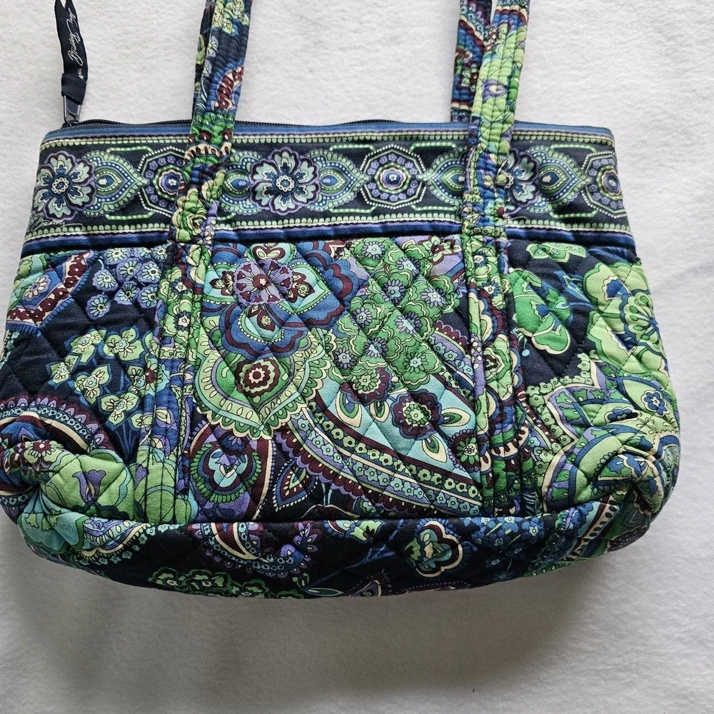 Vera Bradley Blue Rhapsody, Retired, Double Shoulder Strap‎ Handbag
